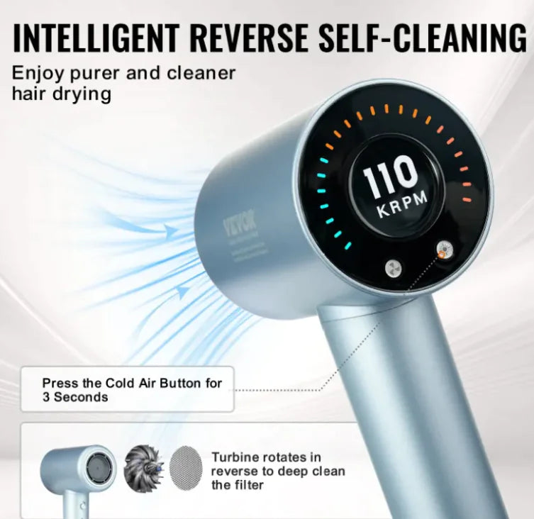 VEVOR Quick-Dry Ionic Hair Dryer