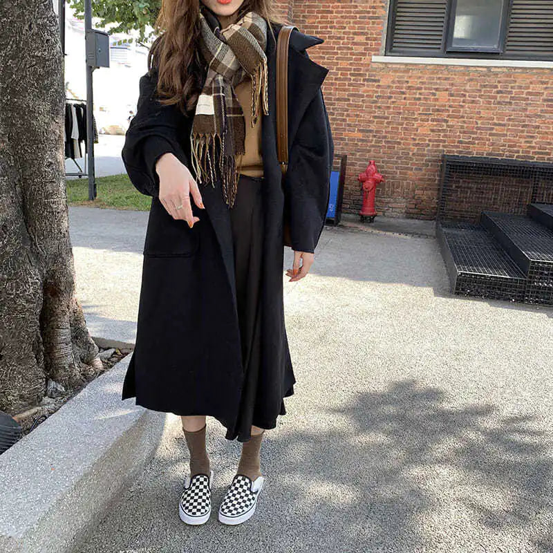 Elegant Women's Woolen Winter Coat