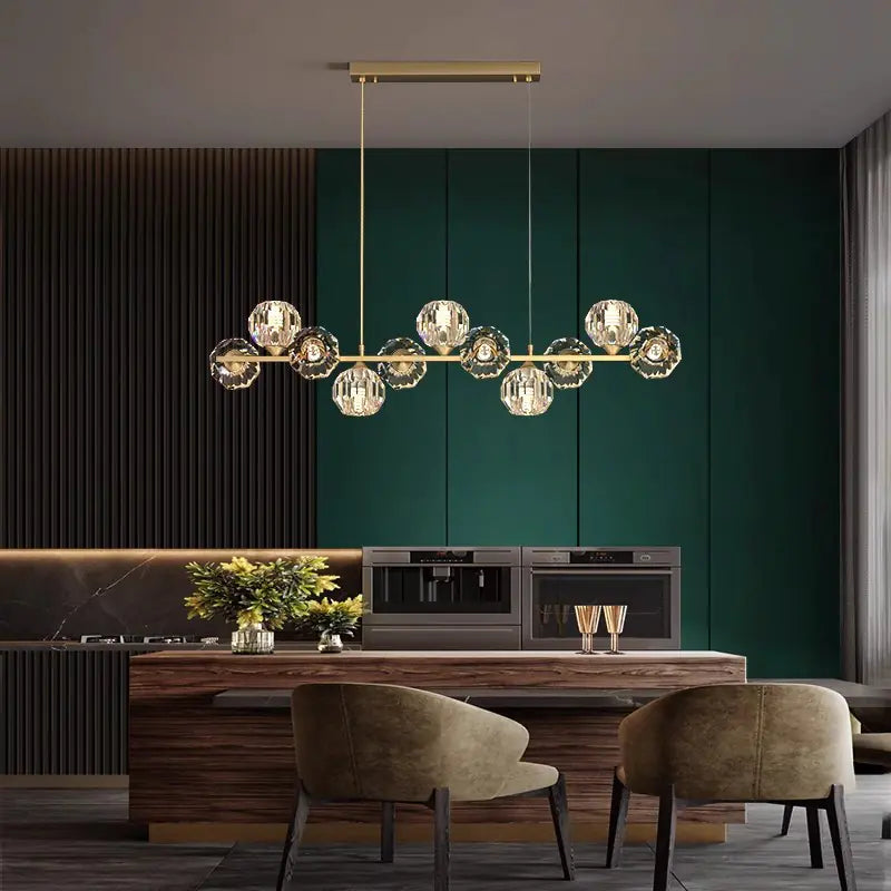 Elegant Nordic Copper Chandelier