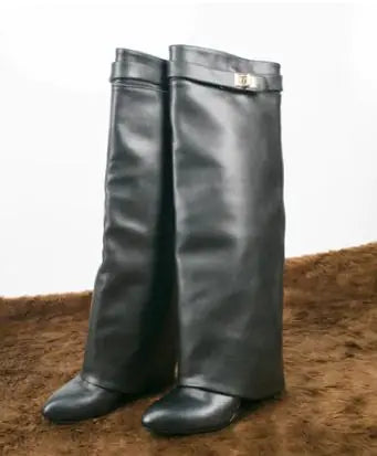 Catwalk Chic Knee-High Boots