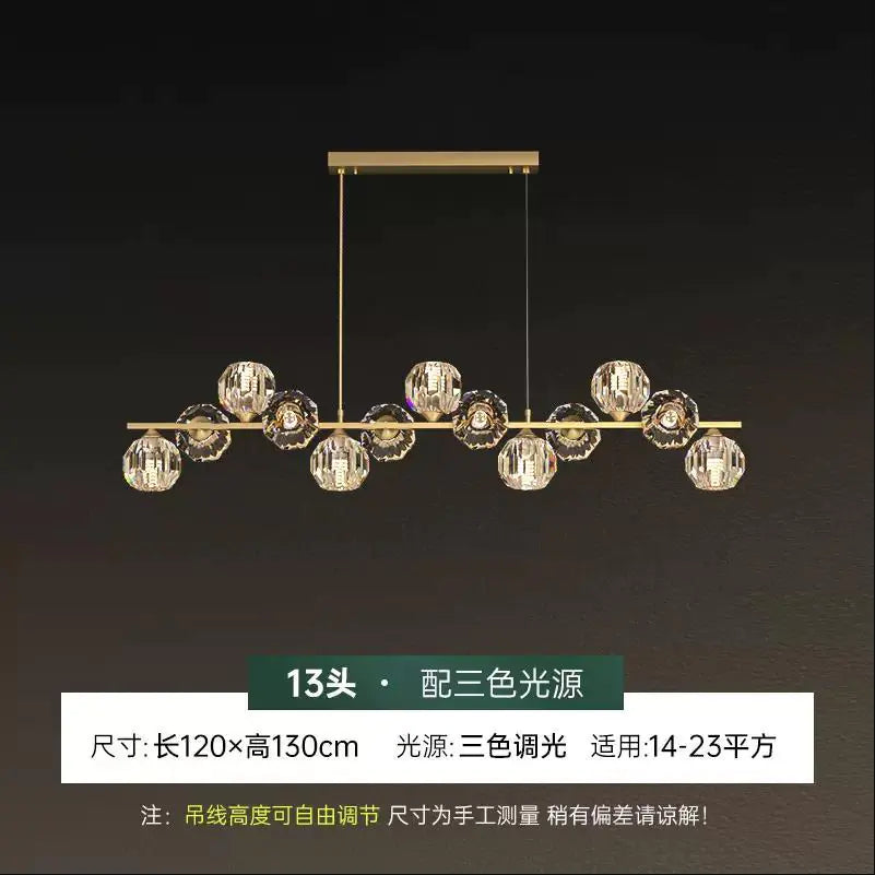 Elegant Nordic Copper Chandelier