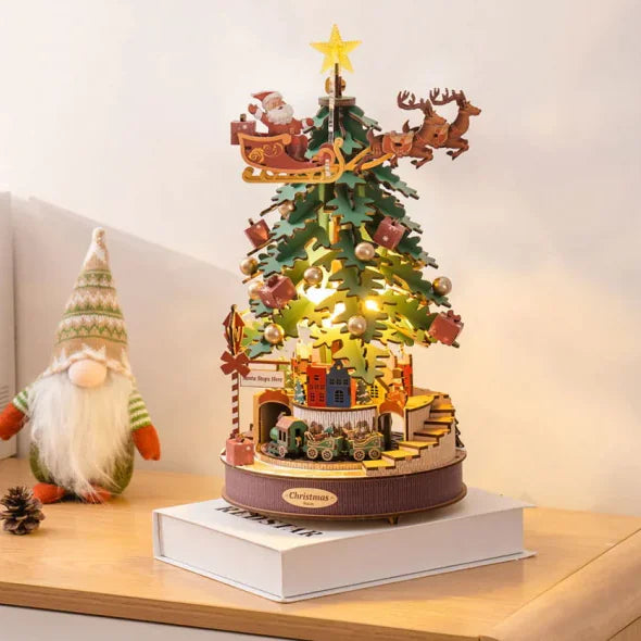 Elegant Christmas Melody Tree Music Box