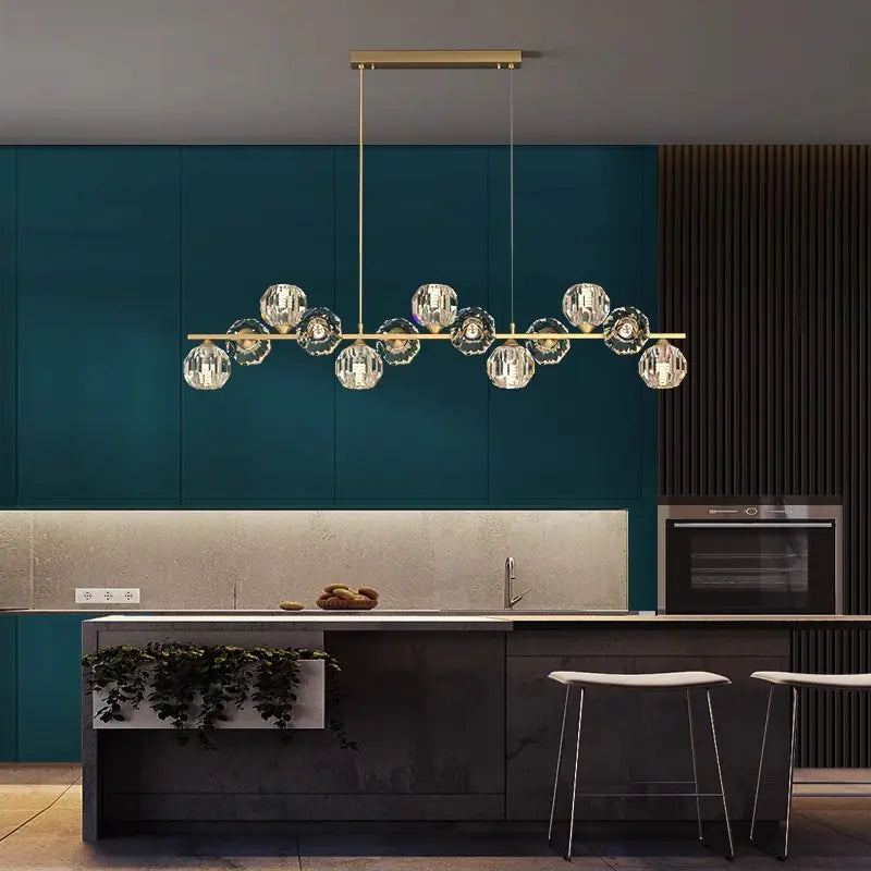 Elegant Nordic Copper Chandelier