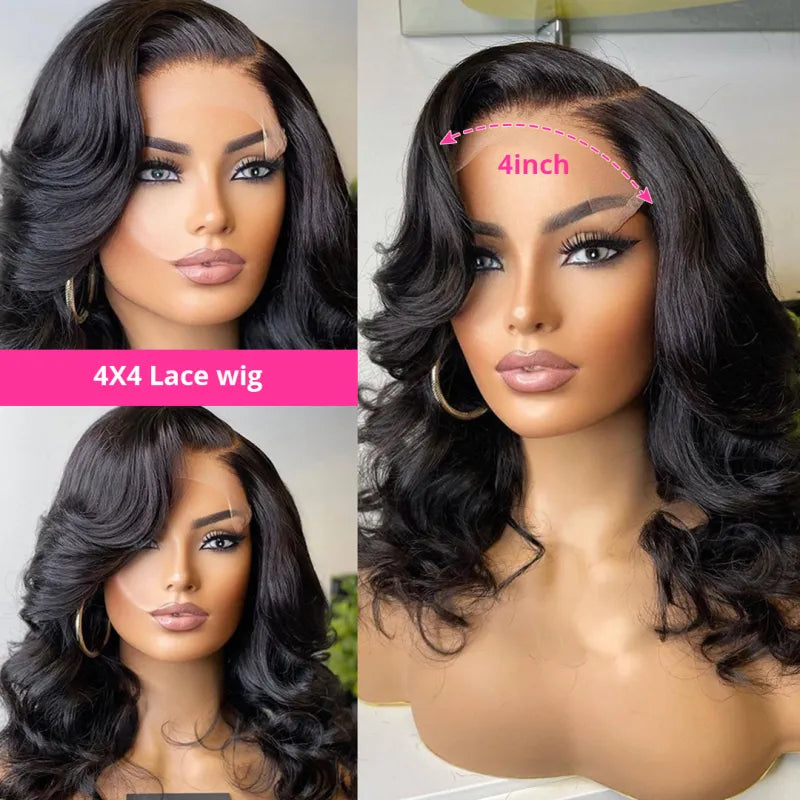 Elegant Brazilian Bob Lace Wig