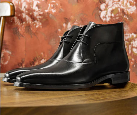 Elegant Autumn Leather Boots