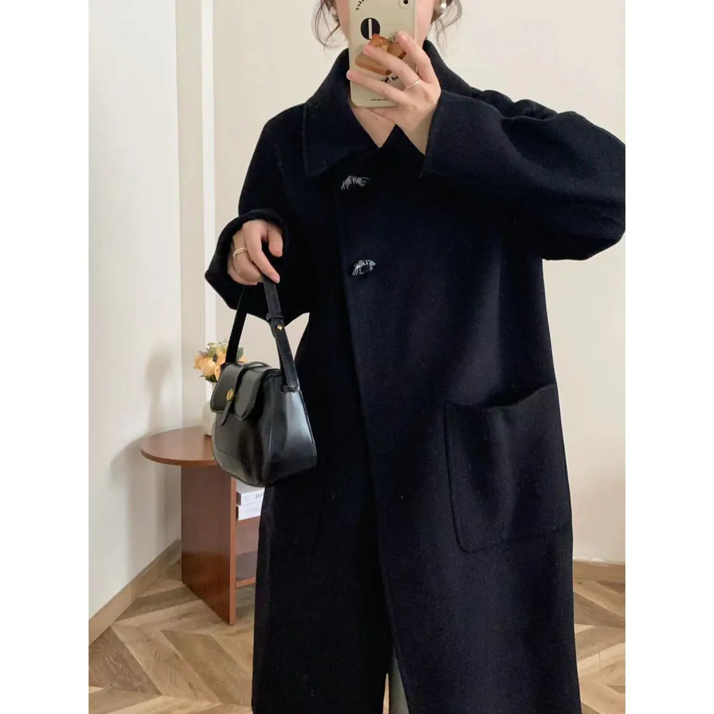 Elegant Women's Woolen Winter Coat