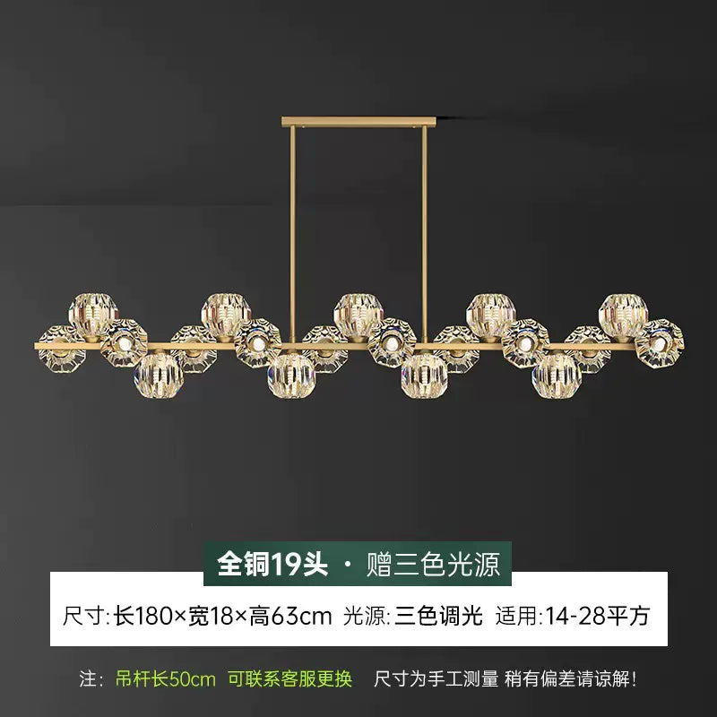 Elegant Nordic Copper Chandelier