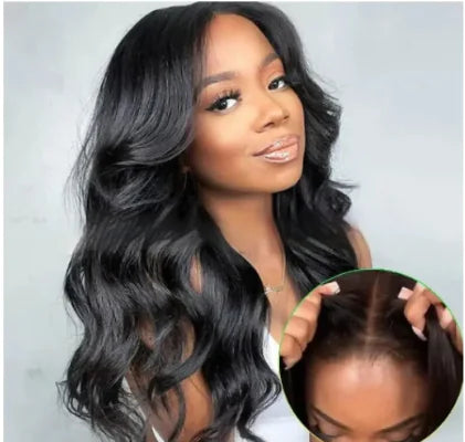 Natural Wave No-Glue Human Hair Wig