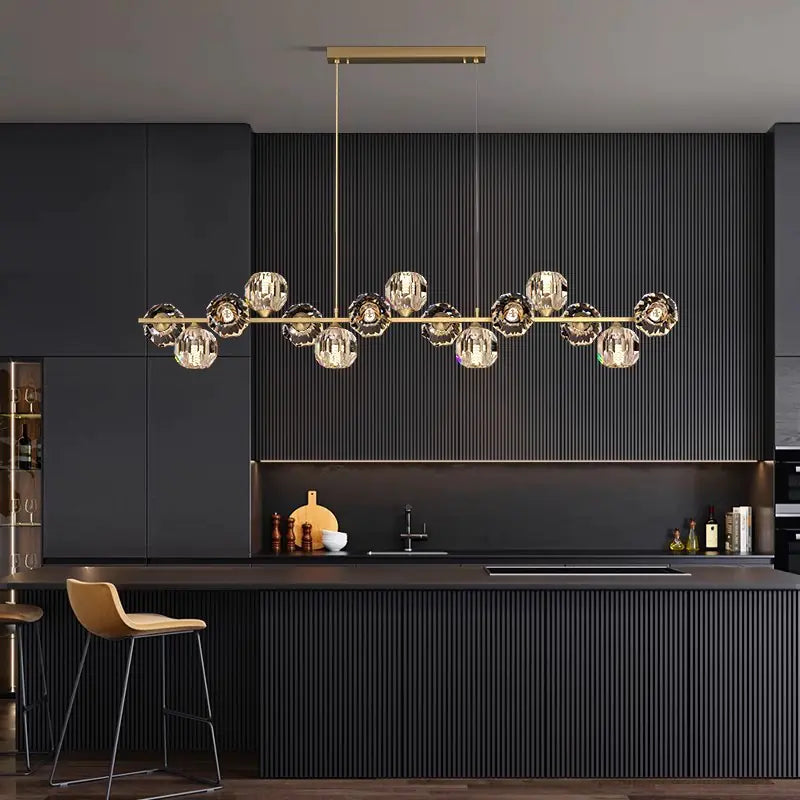 Elegant Nordic Copper Chandelier