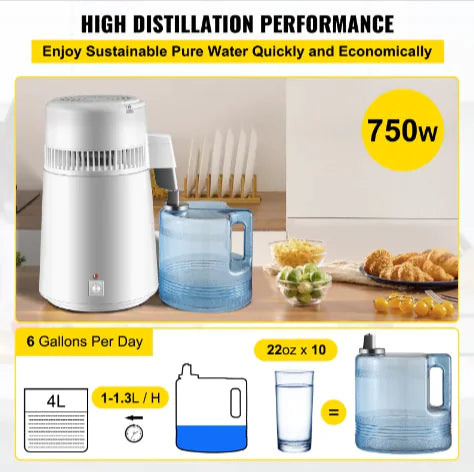 4L Elite Stainless Steel Water Distiller
