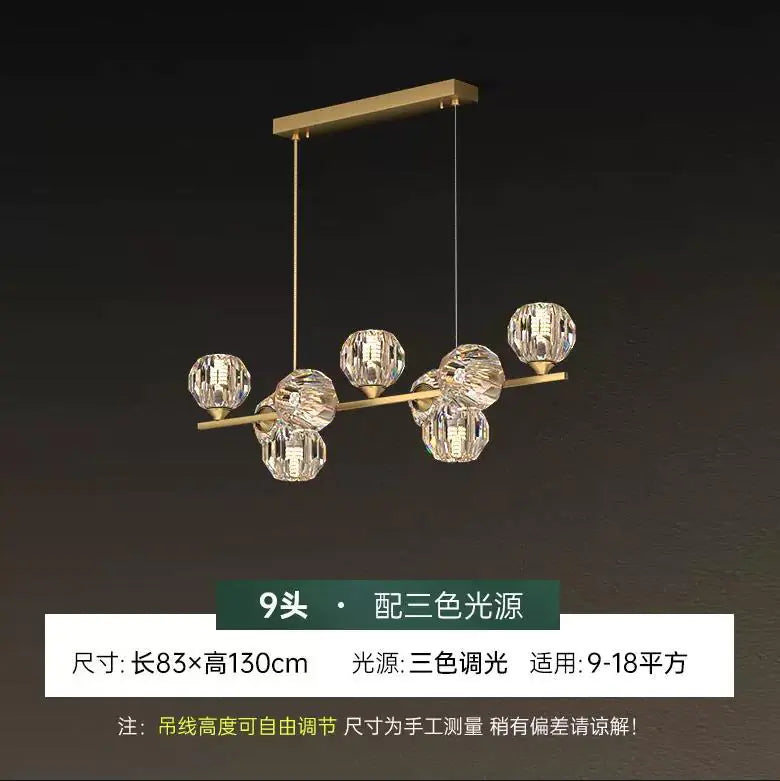 Elegant Nordic Copper Chandelier