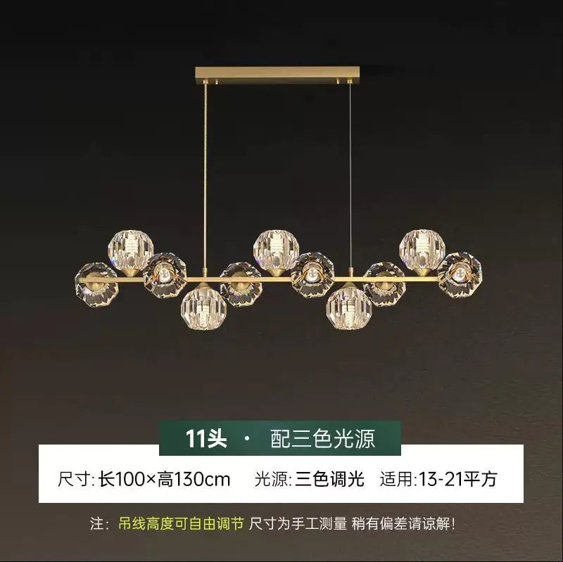 Elegant Nordic Copper Chandelier