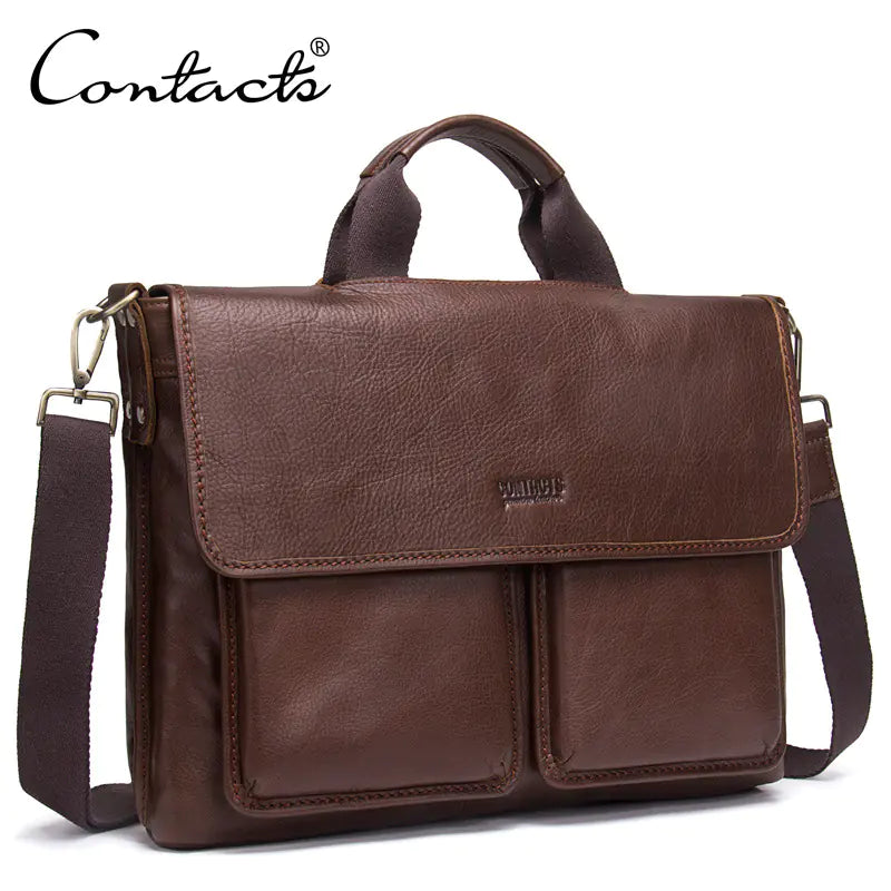 Men's Genuine Leather Messenger Bag
