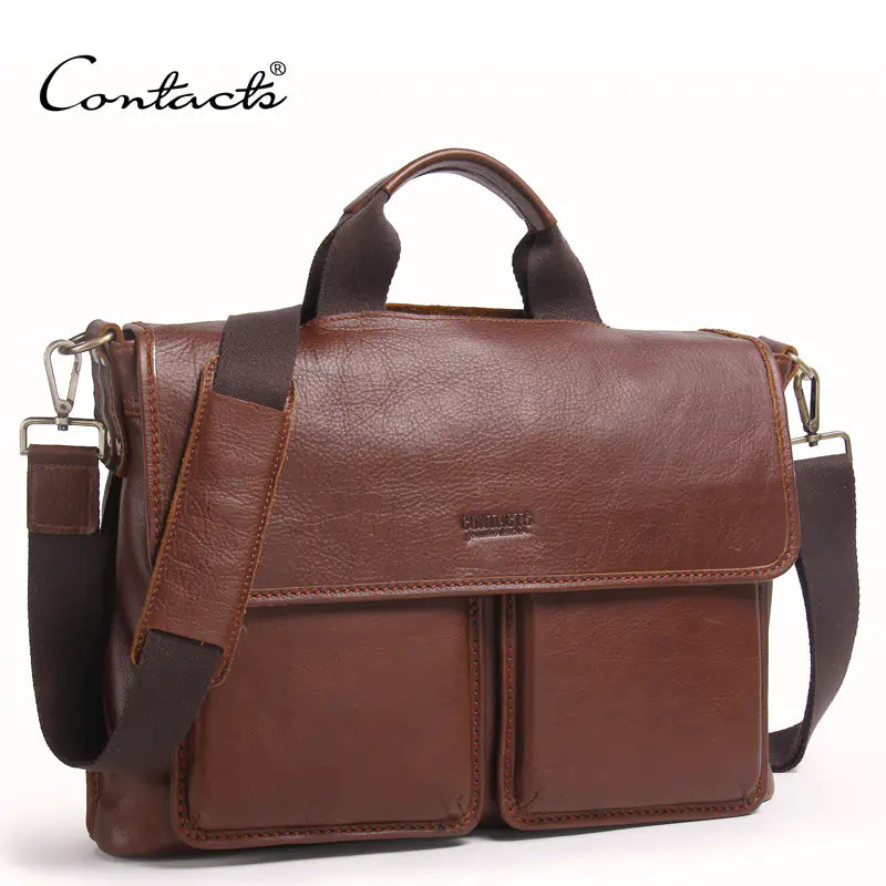 Men's Genuine Leather Messenger Bag