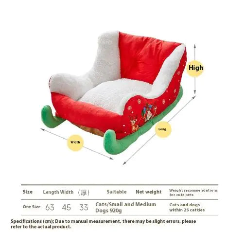 Yuletide Sleigh Pet Nook