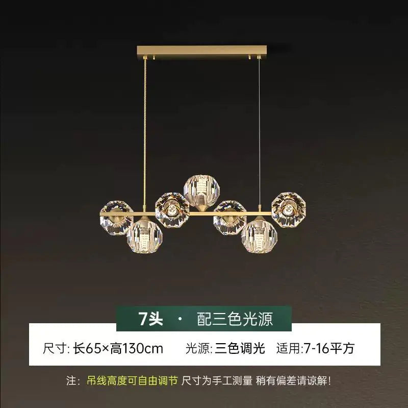 Elegant Nordic Copper Chandelier